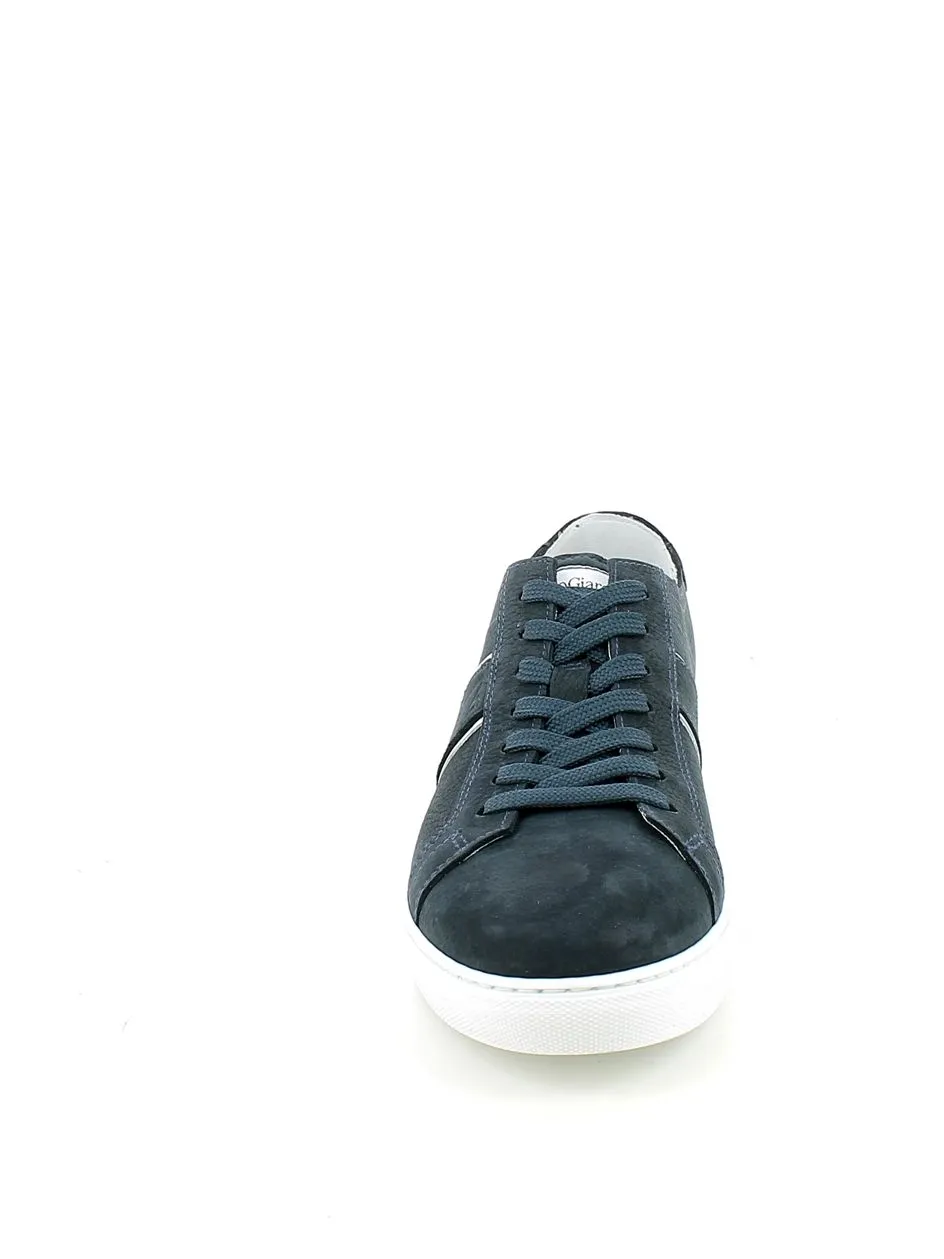 NeroGiardini  Sneaker in nabuk blu 