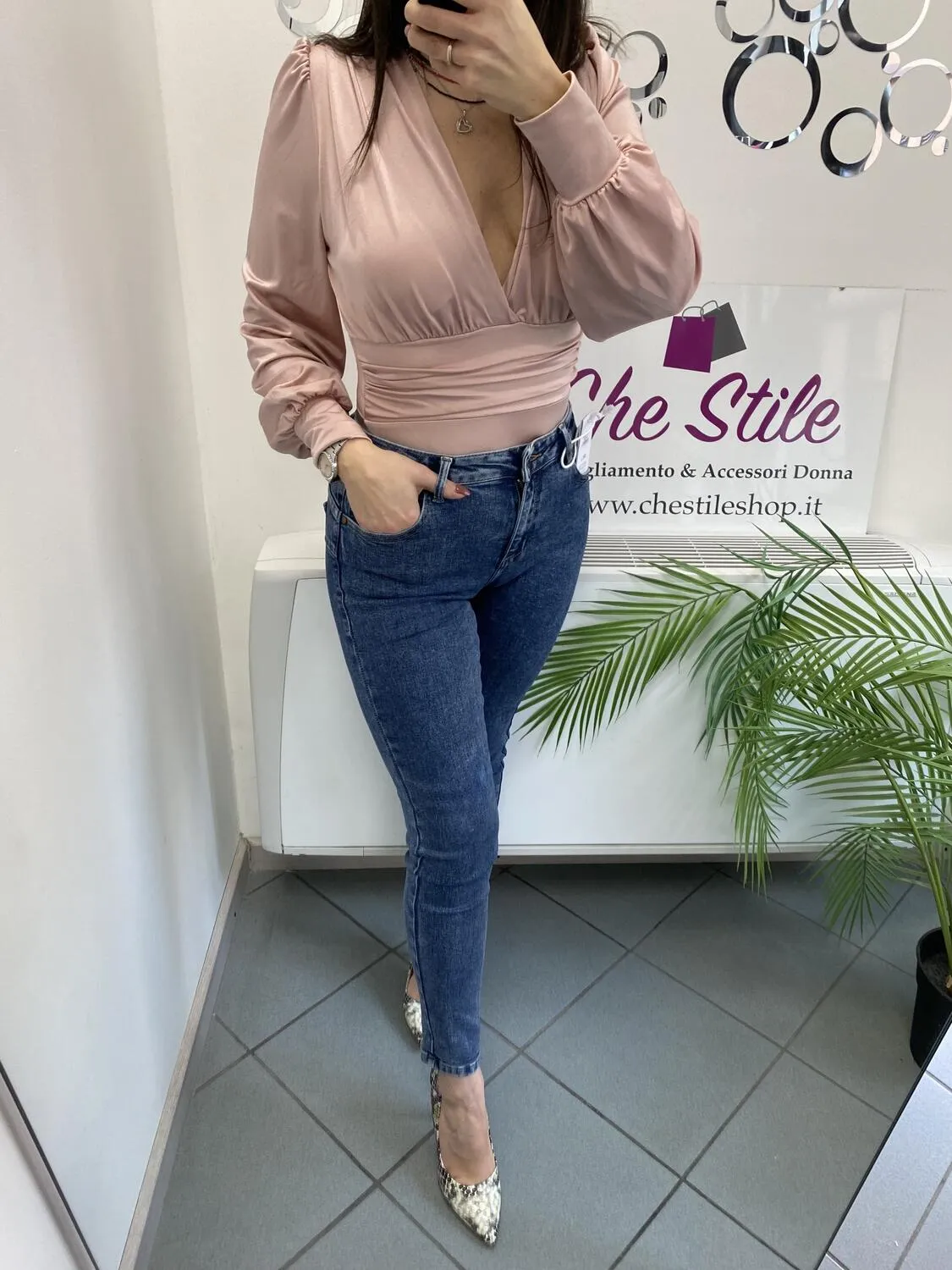 NEW Jeans skinny lavaggio medio push up