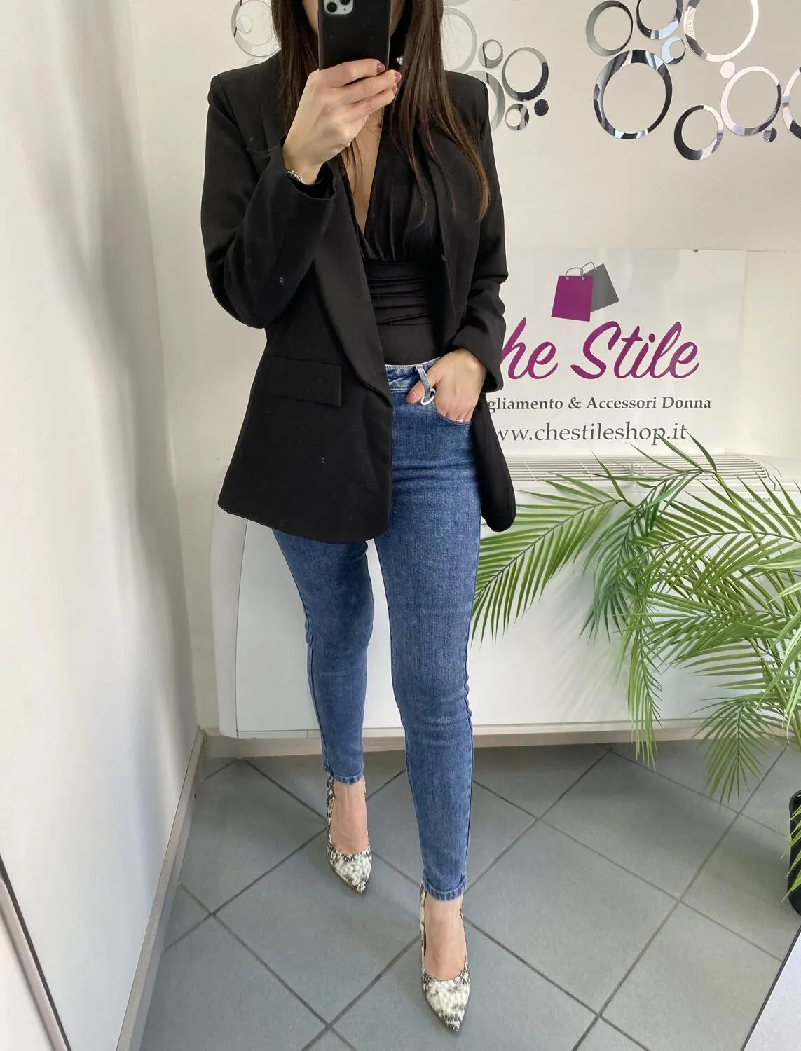 NEW Jeans skinny lavaggio medio push up