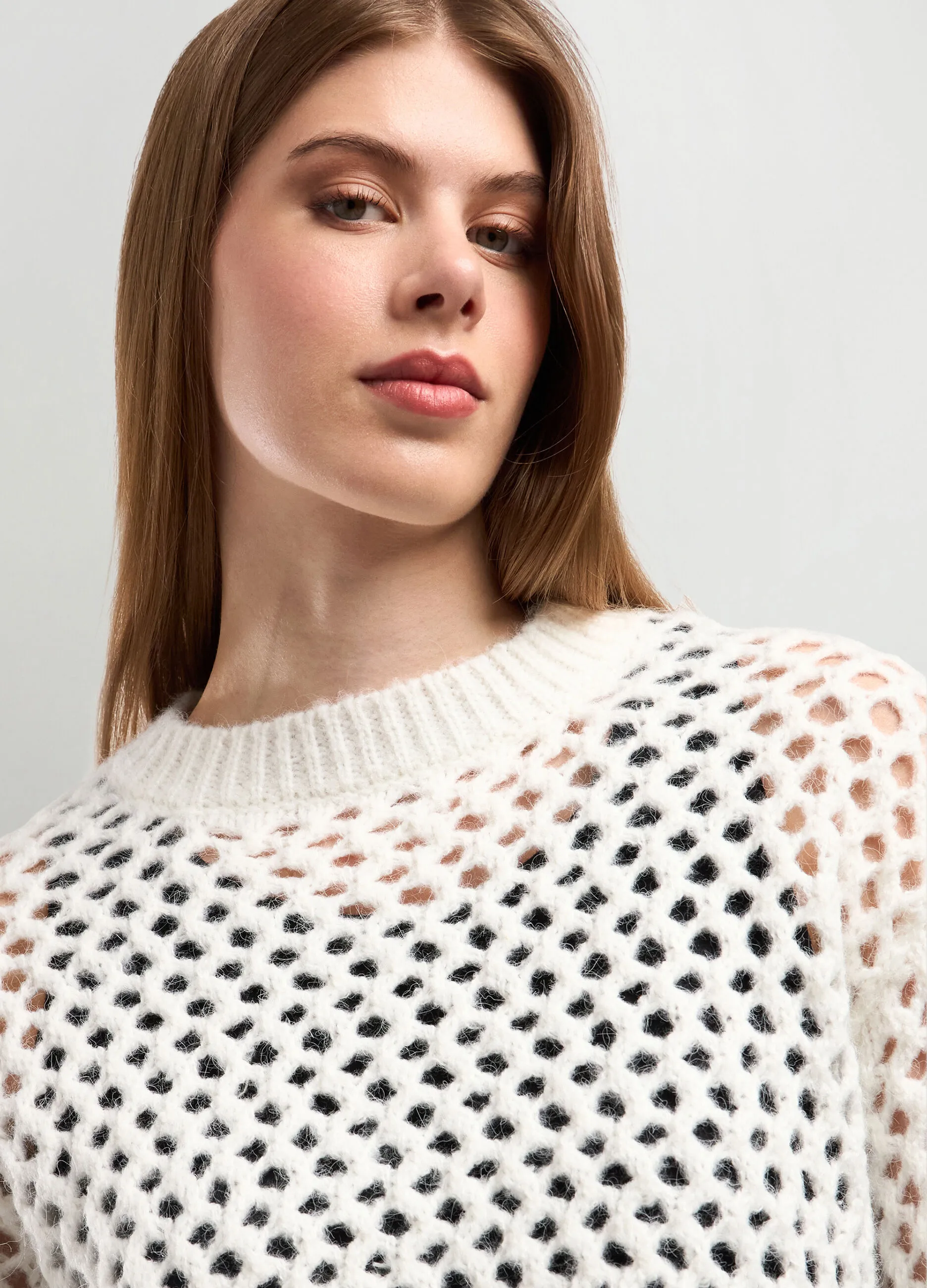 NICE & CHIC  Tricot con lavorazione traforata donna