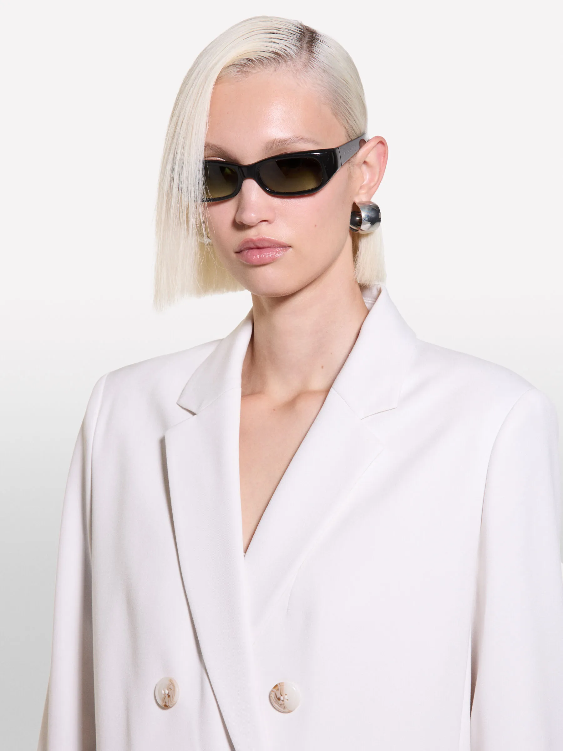 Nuovi arrivi      Blazer bianco panna doppiopetto