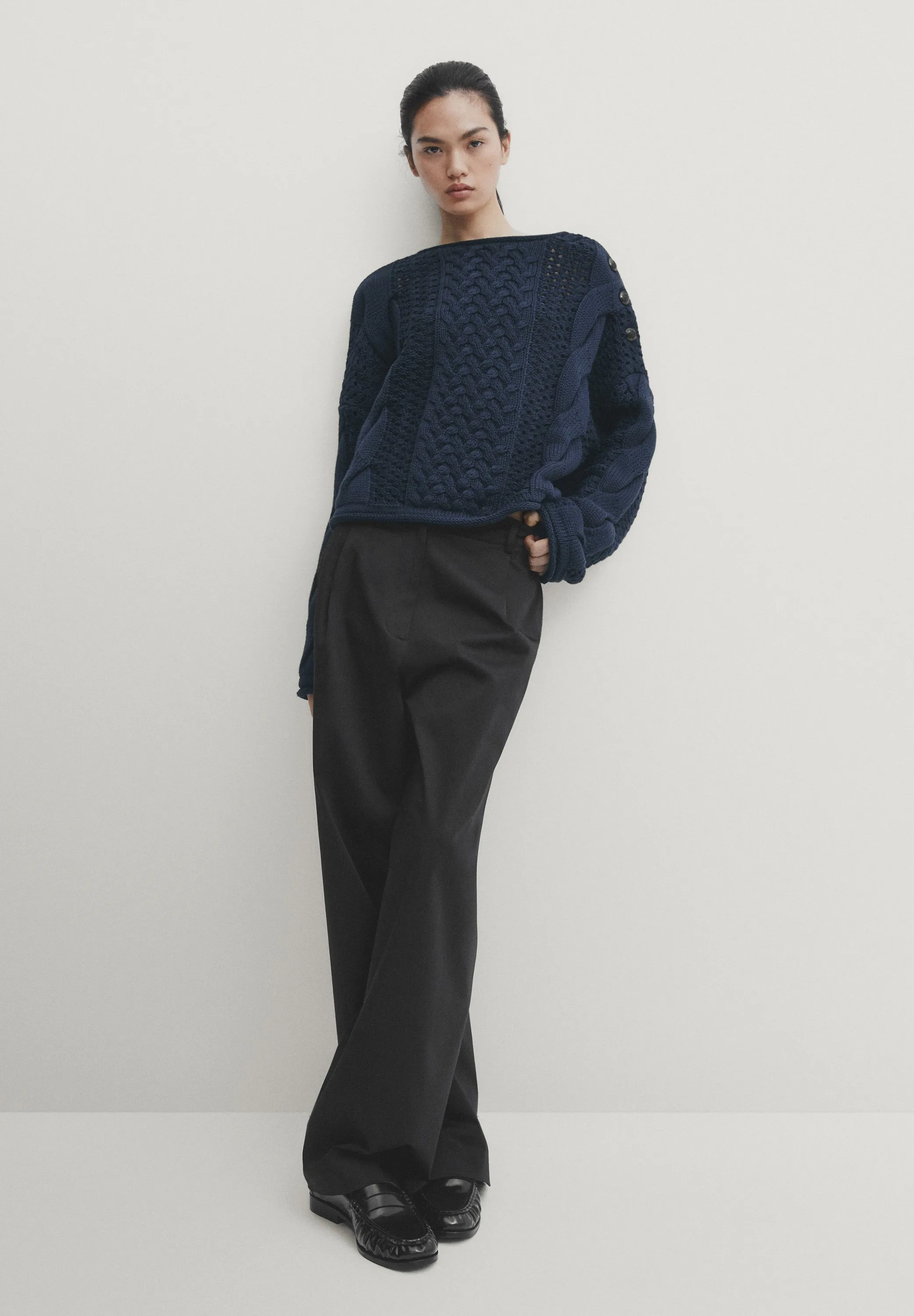 OPEN-WITH BUTTON DETAIL - Maglione