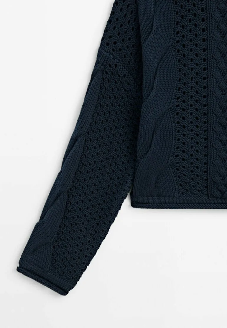 OPEN-WITH BUTTON DETAIL - Maglione