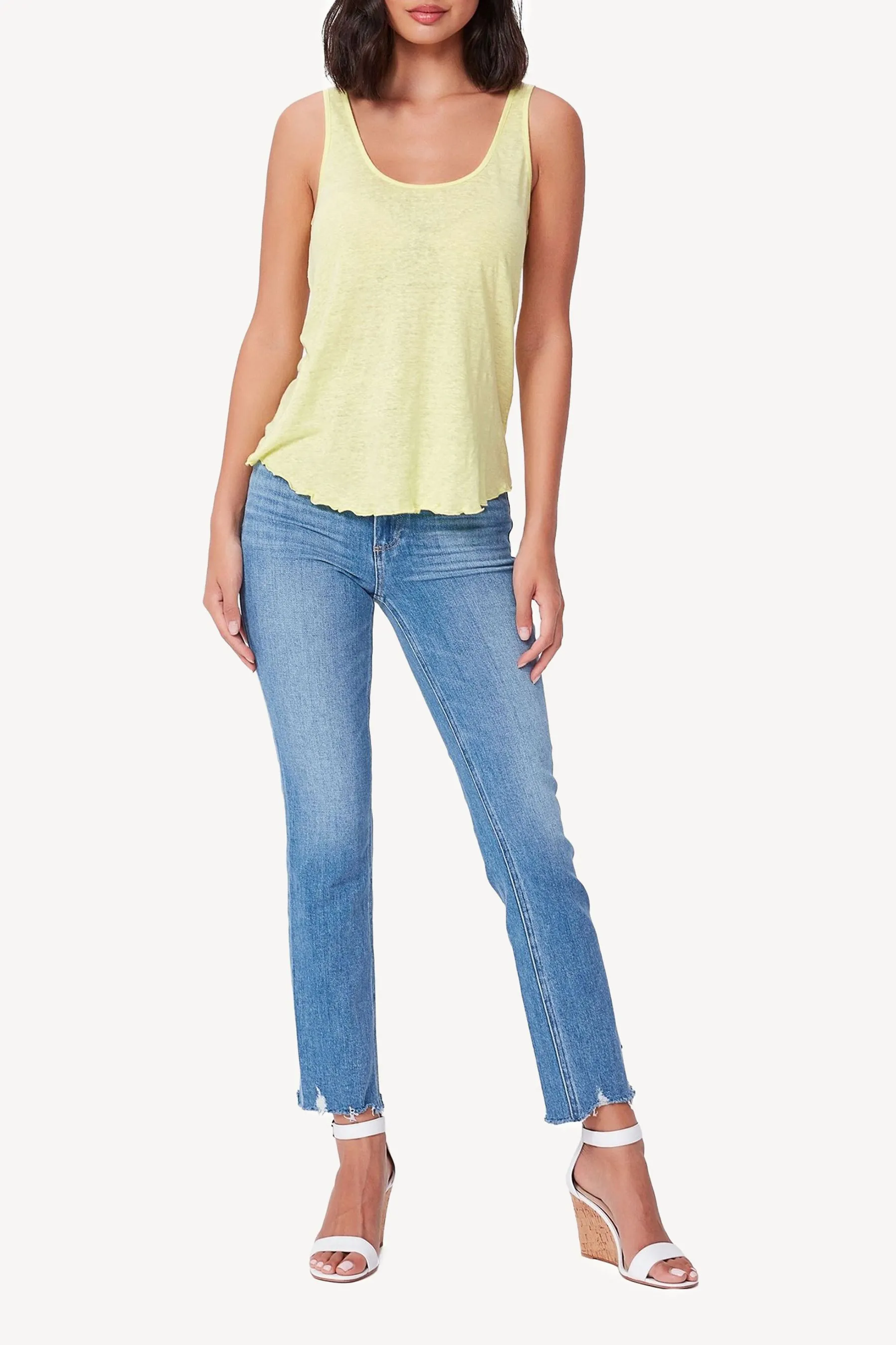 Paige - Cindy - Jeans retti a vita alta    