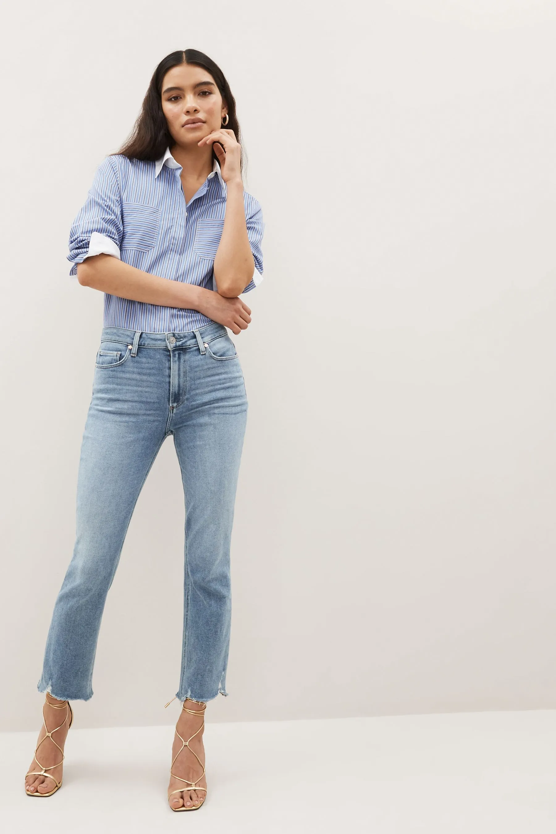 Paige - Cindy - Jeans retti a vita alta    