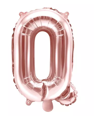 Palloncino foil Q oro rosa 35cm