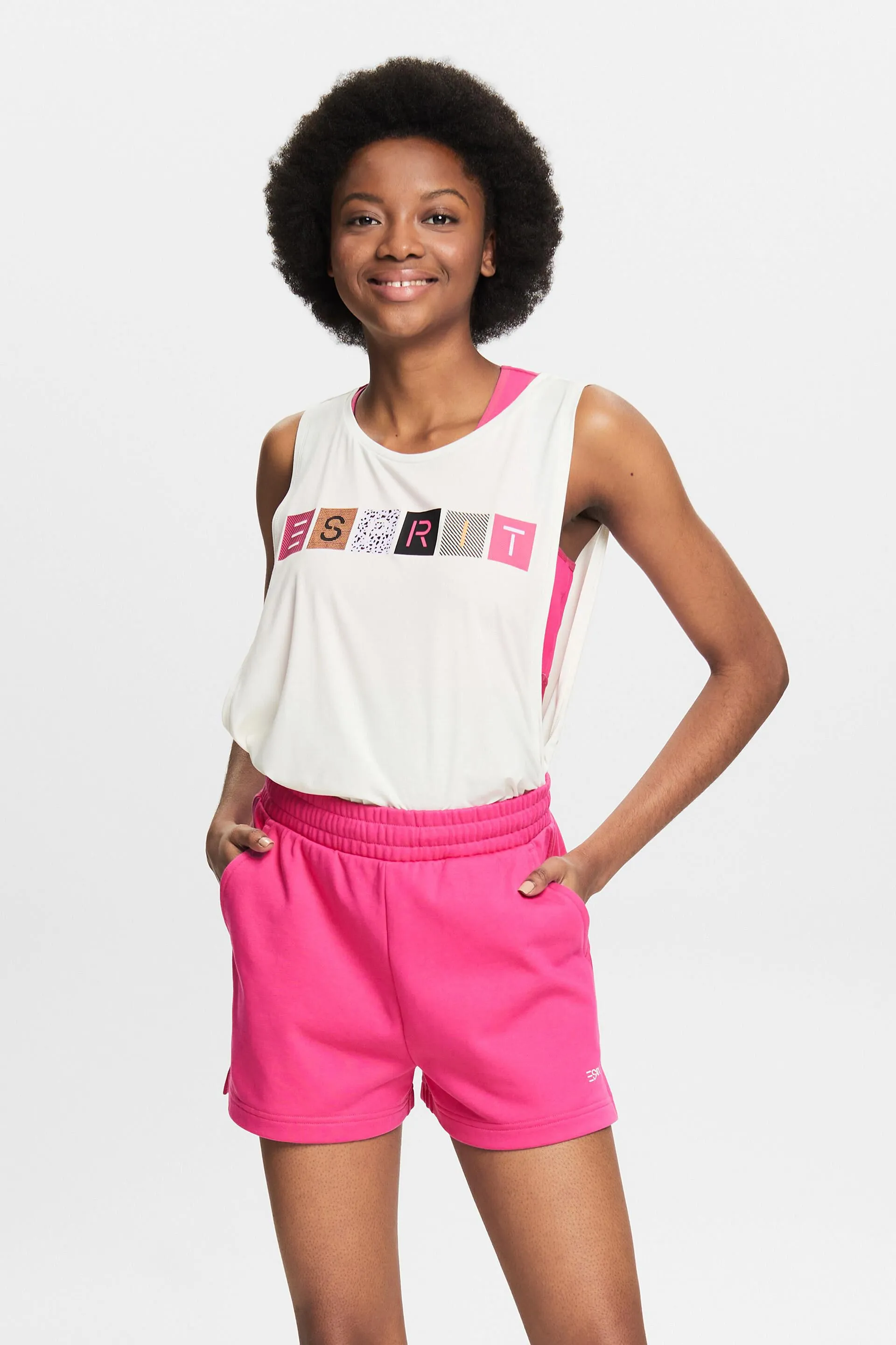 Pantaloncini in felpa con logo