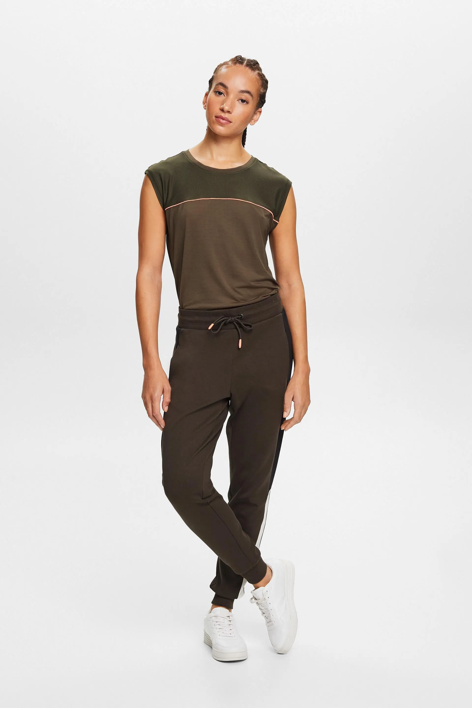 Pantaloni da jogging stretti in misto cotone