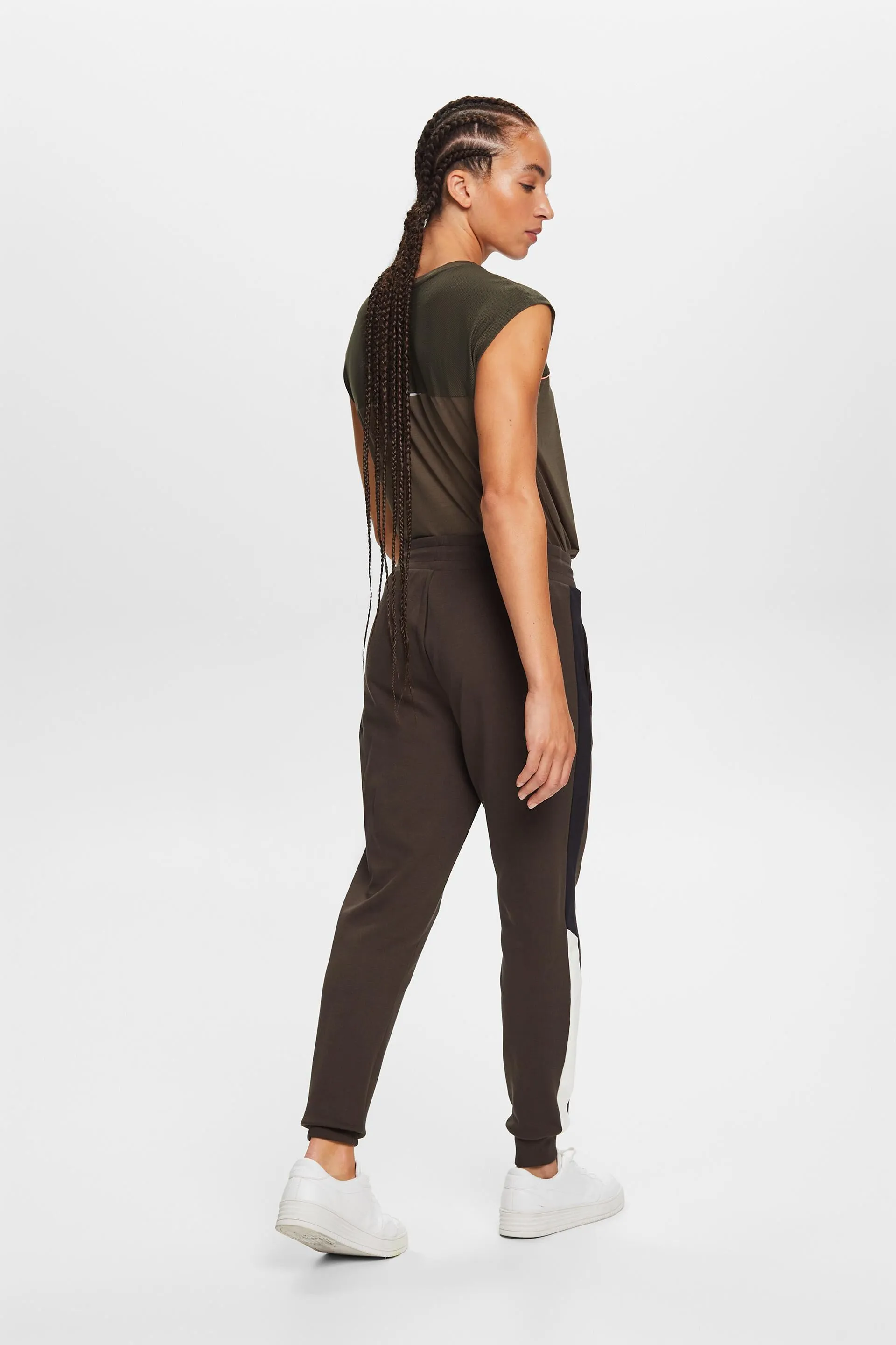 Pantaloni da jogging stretti in misto cotone