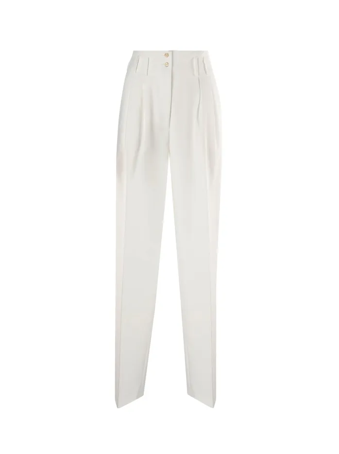 PANTALONI DRITTI A VITA ALTA