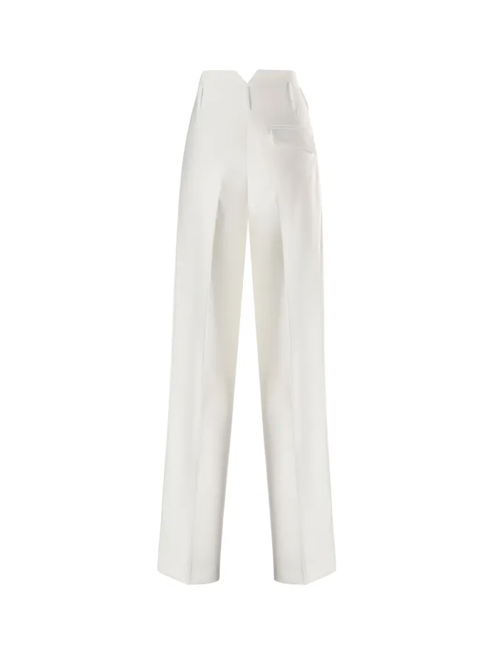 PANTALONI DRITTI A VITA ALTA