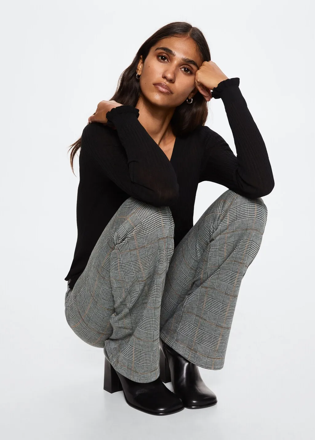 Pantaloni flare stampati