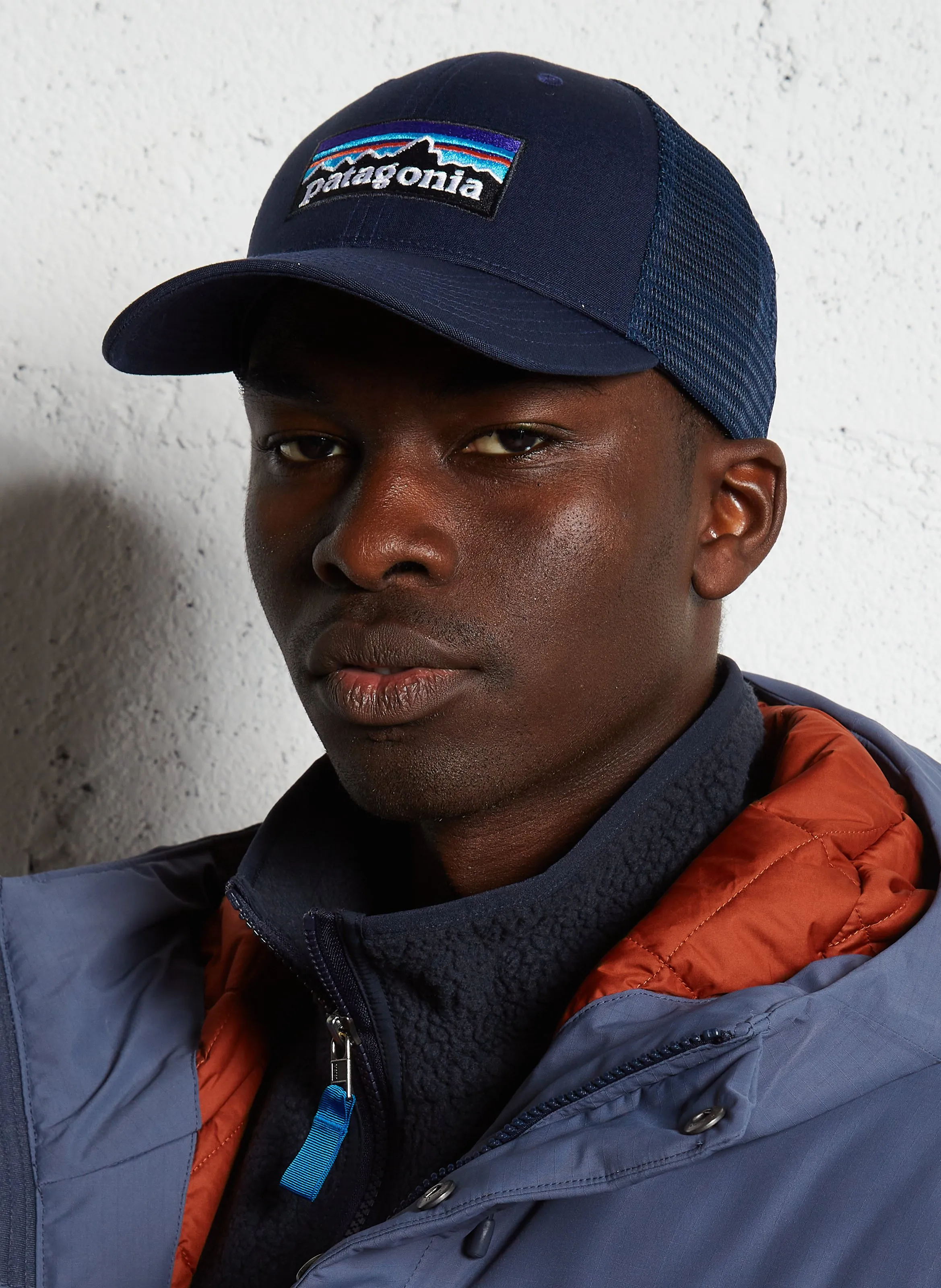  PATAGONIA   Cappellino ricamato in cotone e mesh | Blu