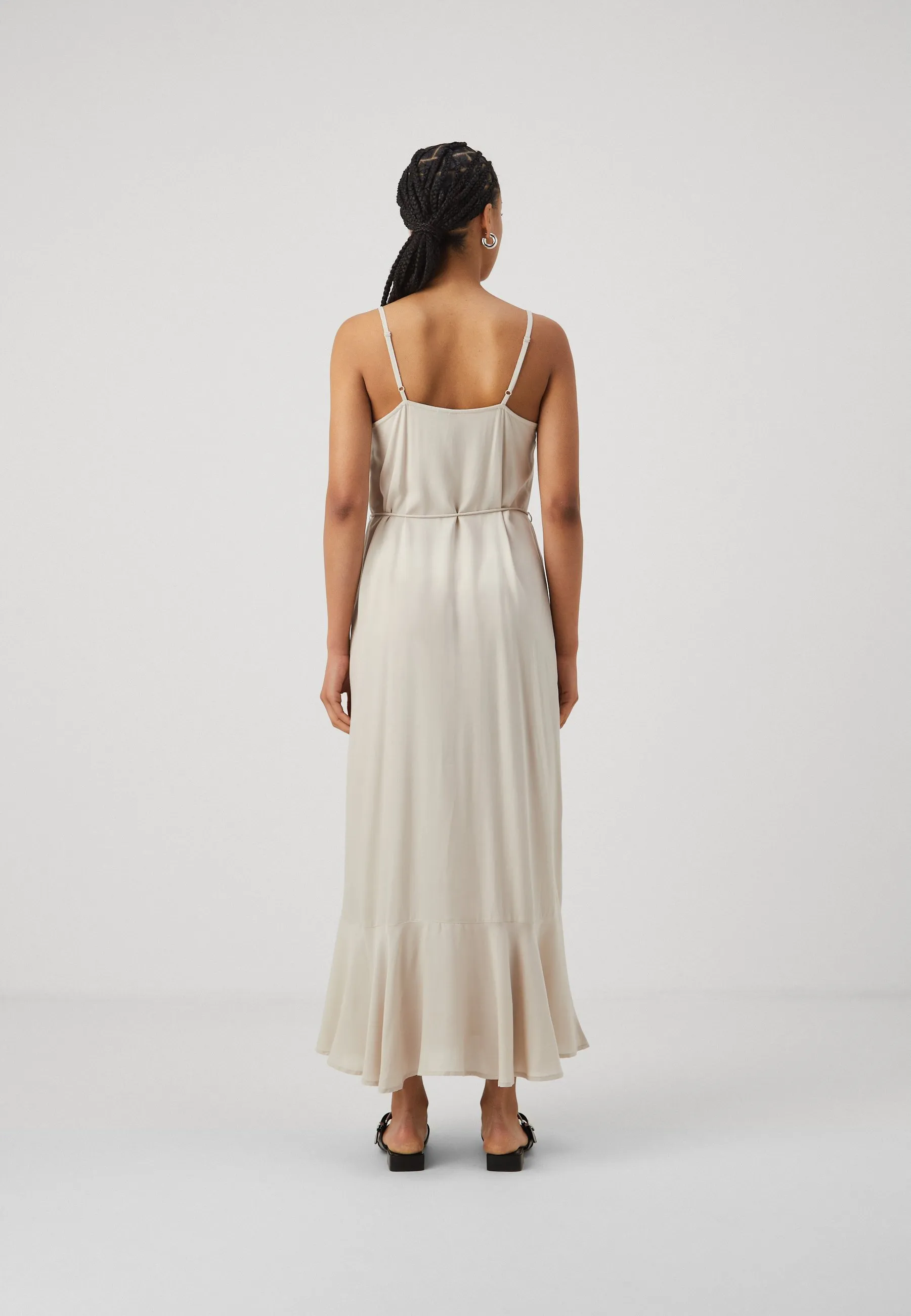 PCNYA SLIP BUTTON DRESS  - Vestito lungo