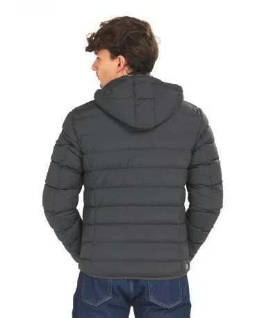 Piumino Casual Cappuccio Staccabile Elasticizzato