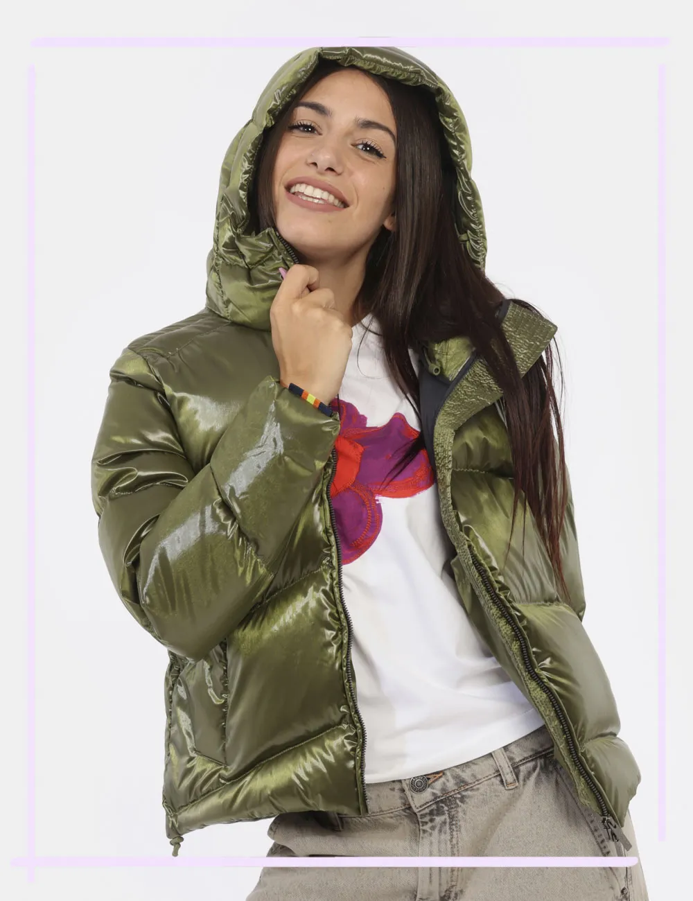 Piumino K-Way Verde