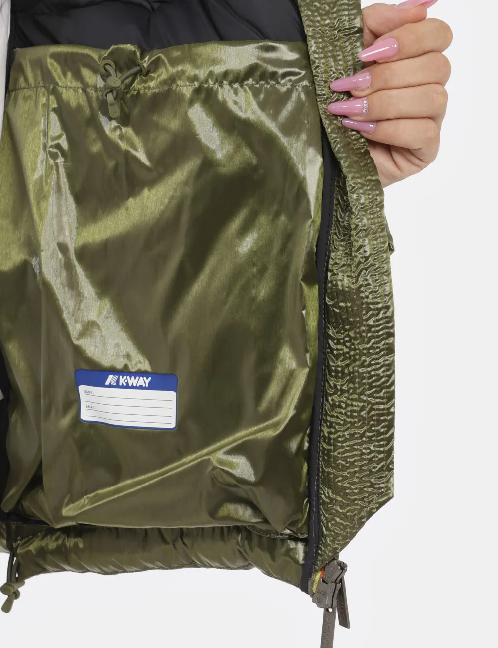Piumino K-Way Verde