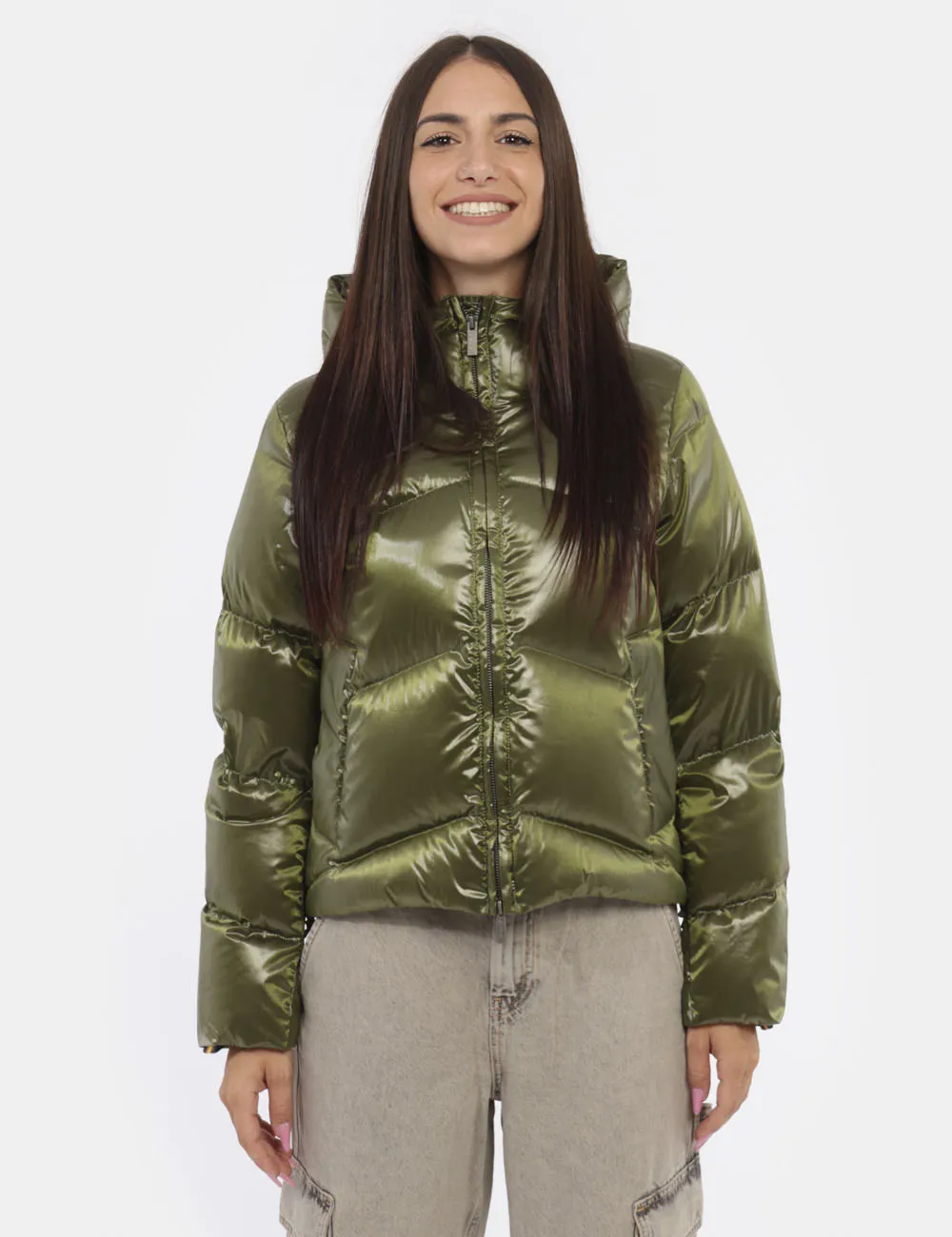 Piumino K-Way Verde