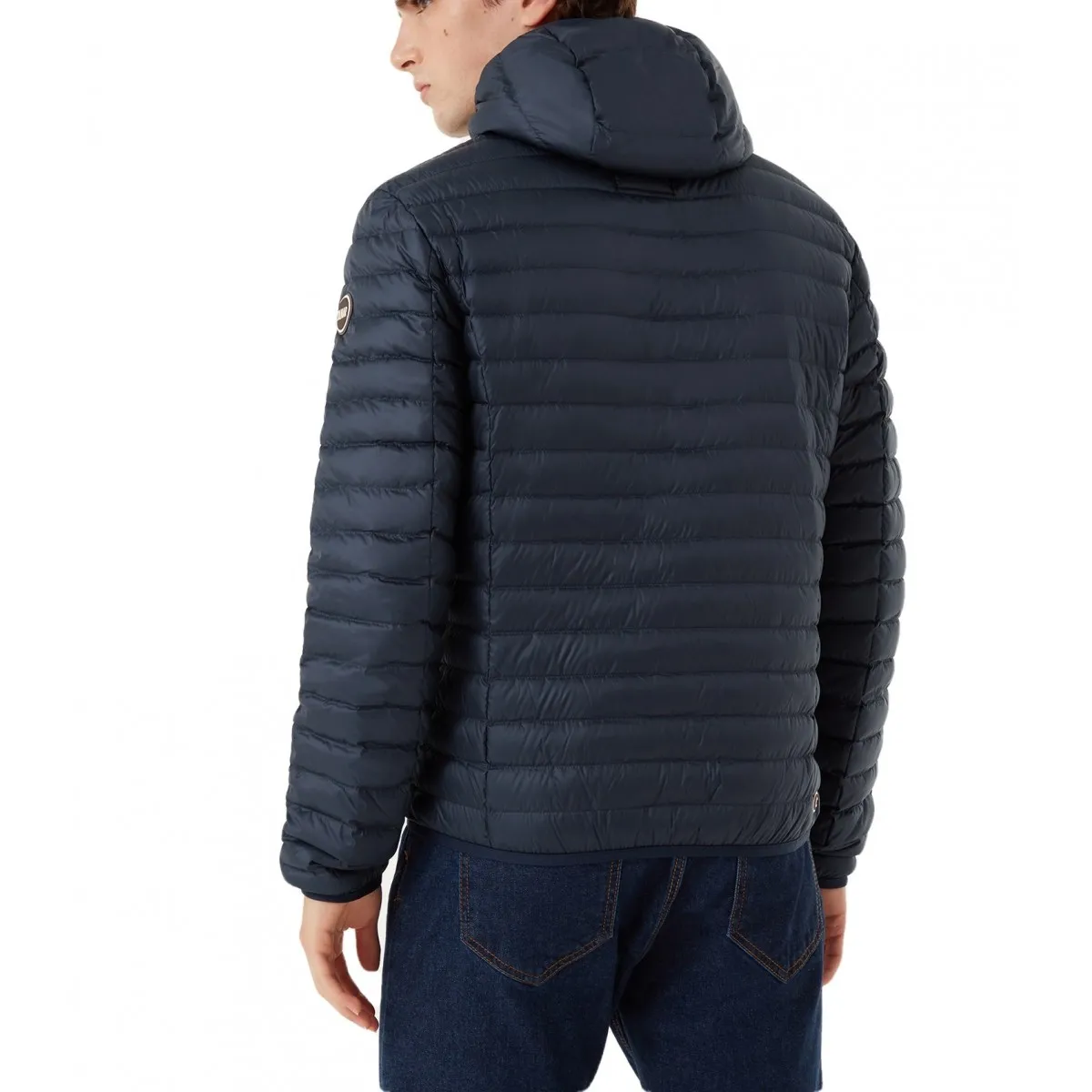 Piumino Leggero Con Cappuccio, Blu