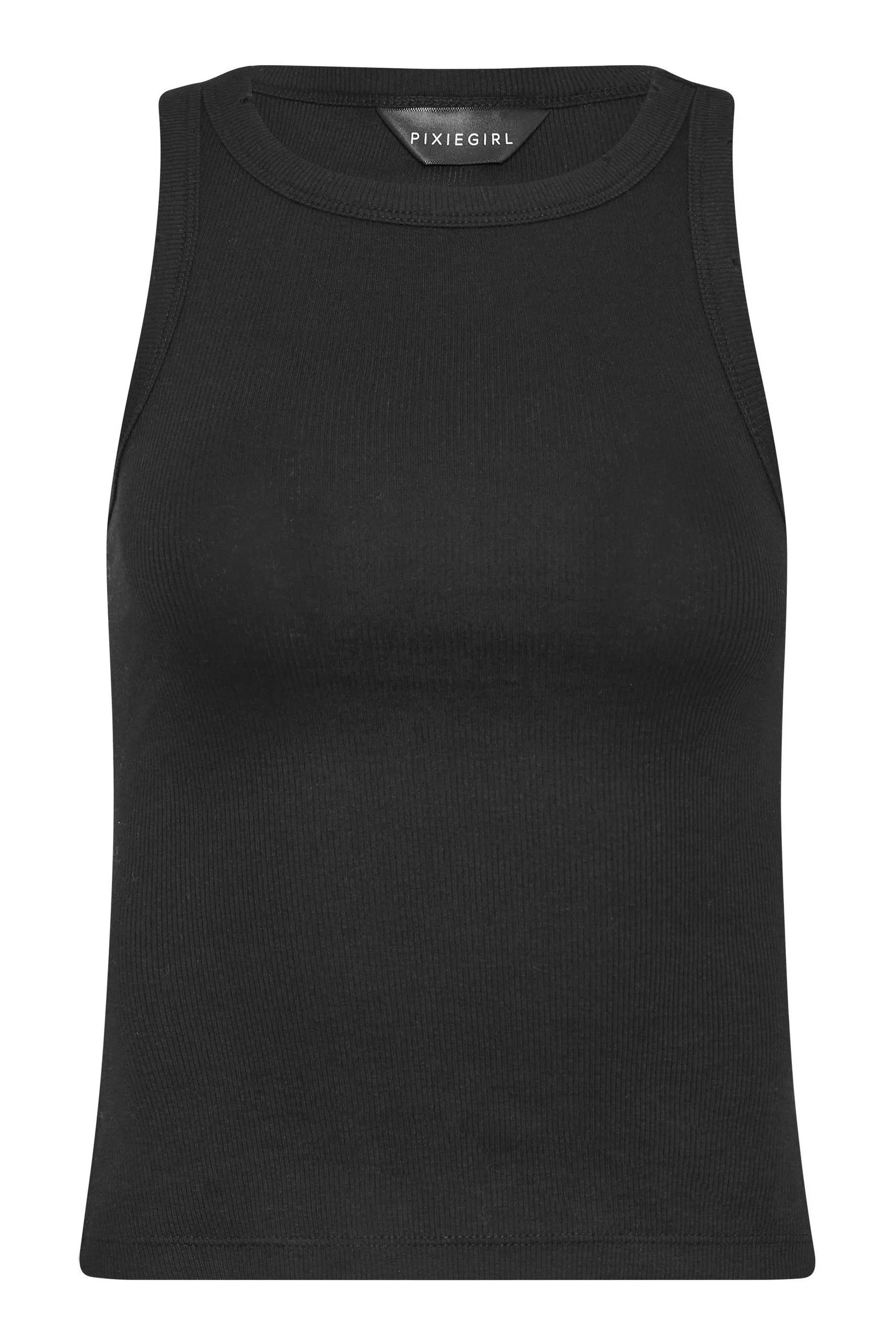 PixieGirl Petite - Top 2 Confezione tinta unita lavaggio acido e Nero