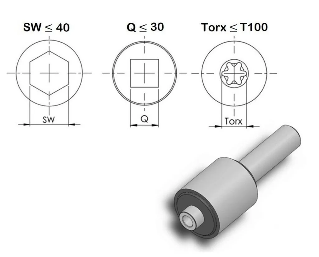 Poliangolar 3100N-ISO30C Brocciatore per interni versione compatta con attacco ISO30