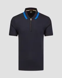 Polo blu da uomo Hugo Boss Polston
