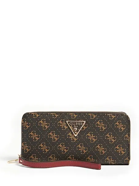 Portafoglio Guess Laurel SLG QE850046 Brown Logo
