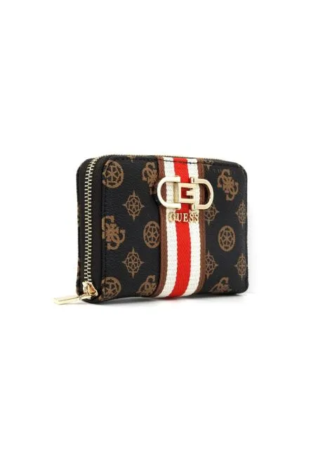 Portafoglio Simil Pelle Guess Nelka PG930740 Mocha Logo