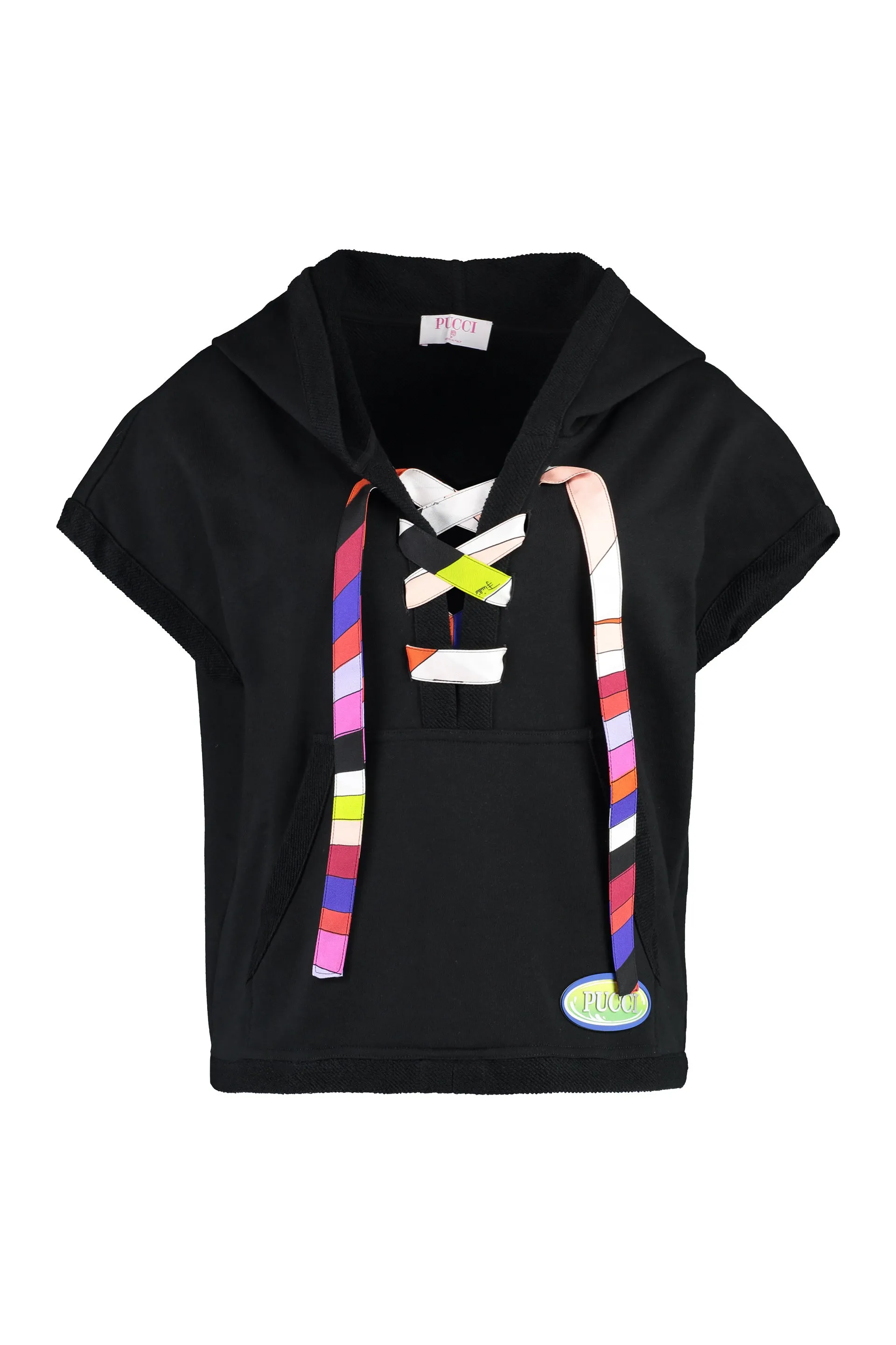 PUCCI Felpa smanicata in cotone