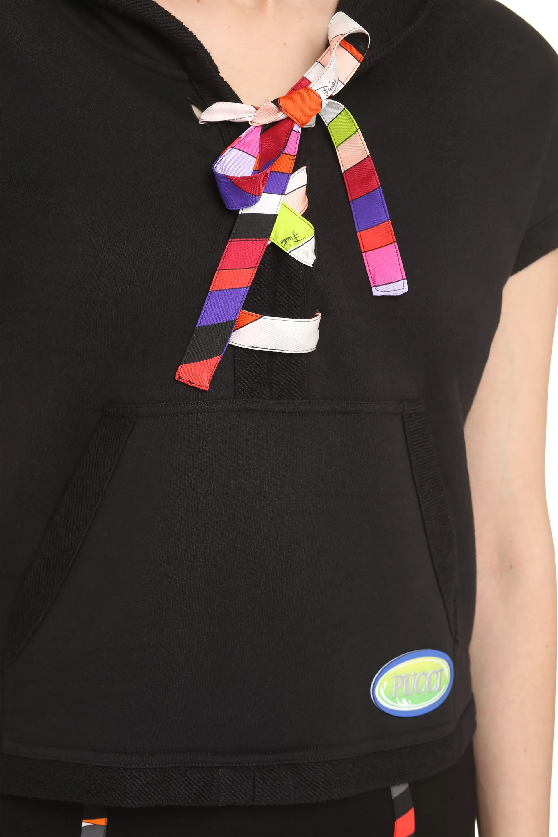 PUCCI Felpa smanicata in cotone