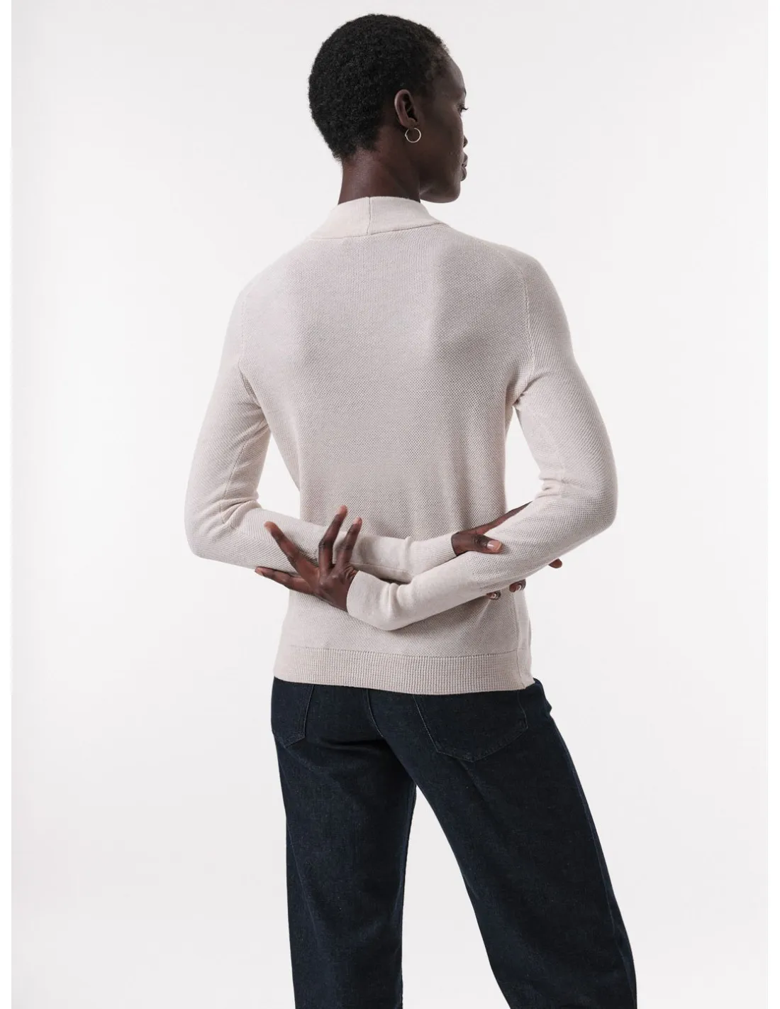 PULL LUPETTO IN COTONE BIOLOGICO TRICOT