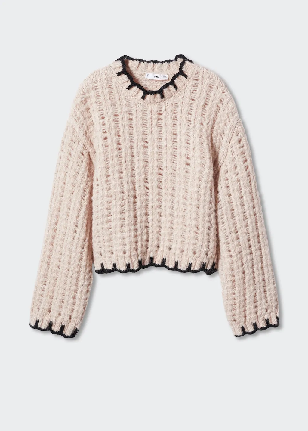 Pullover bordi contrasto