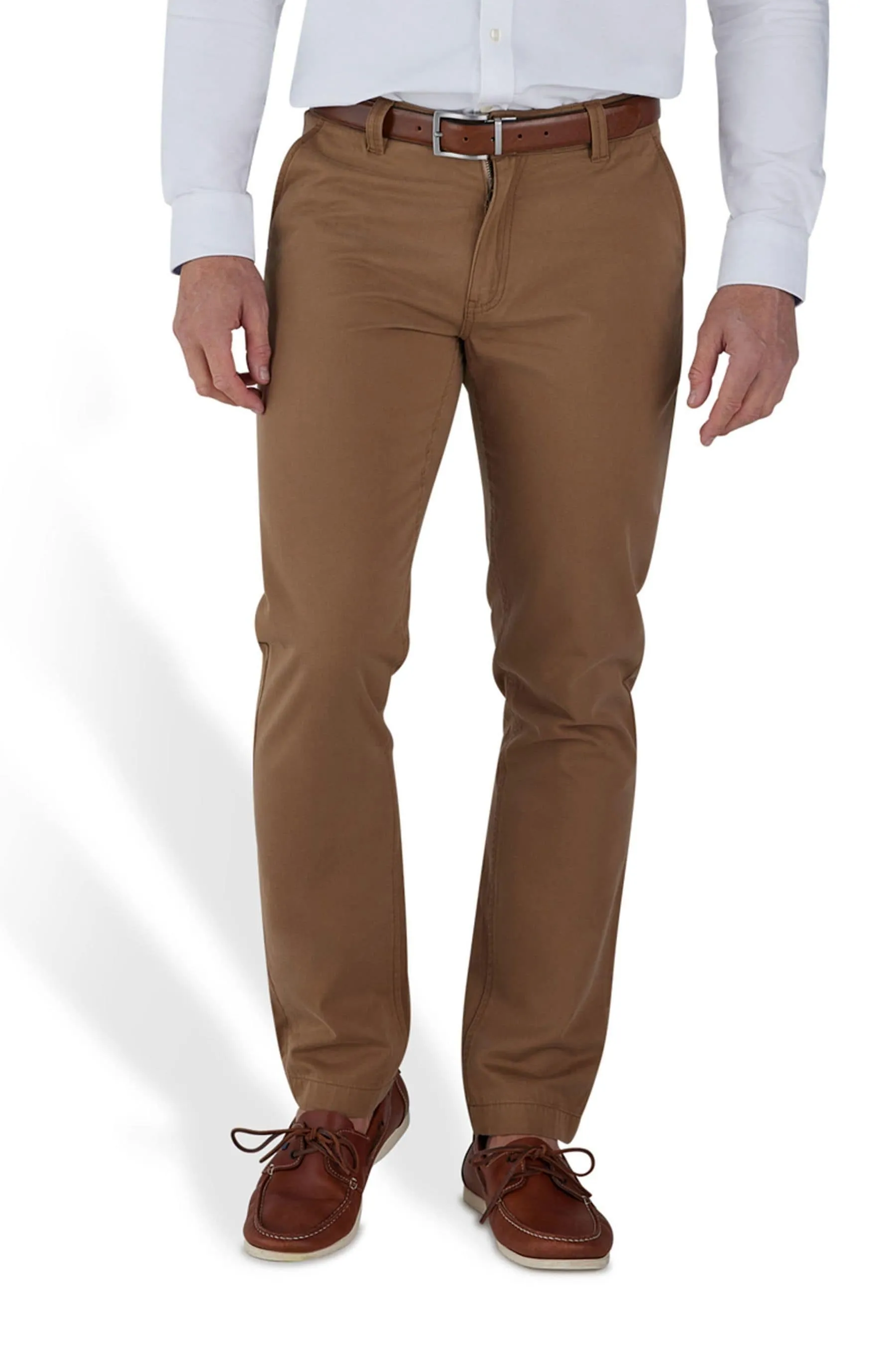 Raging Bull - Marrone chino stretti in fondo - Pantaloni