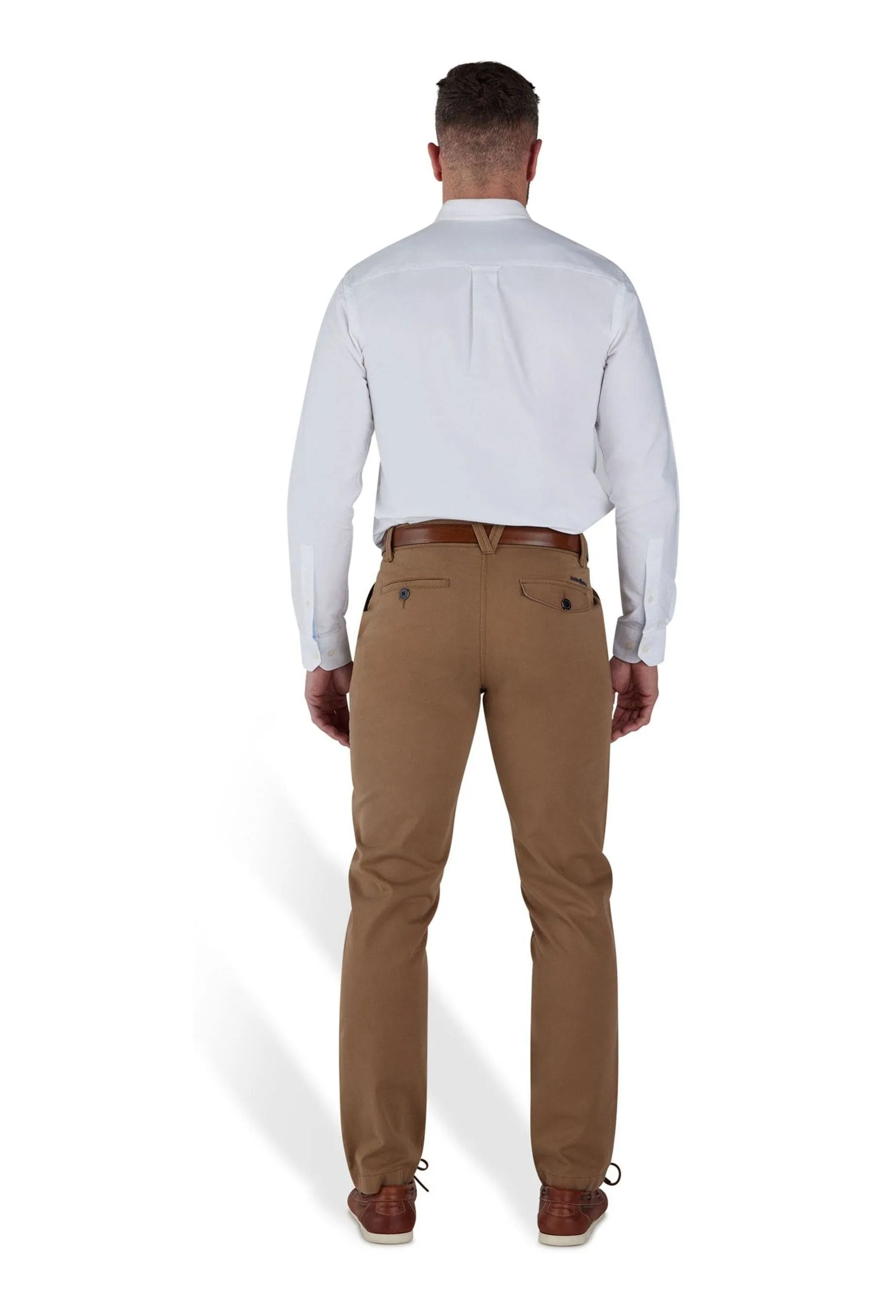Raging Bull - Marrone chino stretti in fondo - Pantaloni