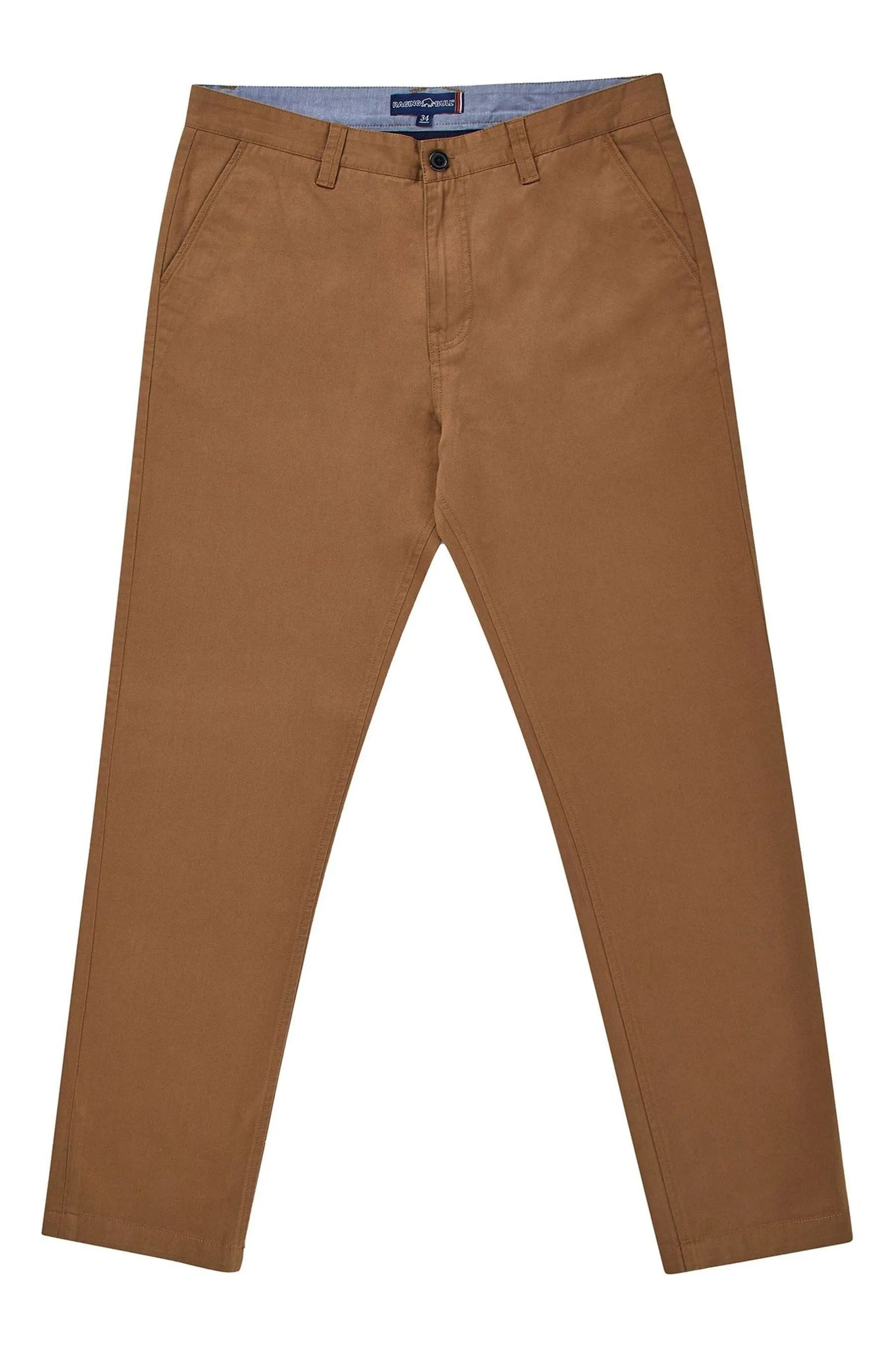 Raging Bull - Marrone chino stretti in fondo - Pantaloni