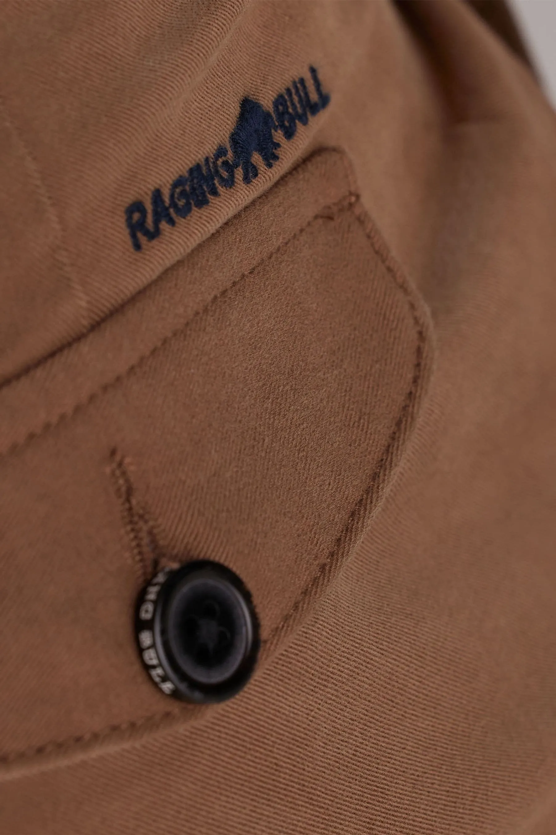 Raging Bull - Marrone chino stretti in fondo - Pantaloni