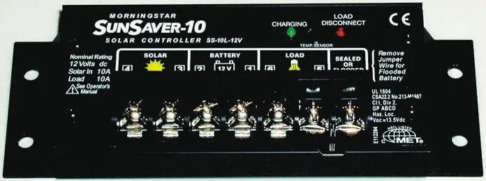 Regolatore di carica solare Morningstar SS-10L-12, 12V cc