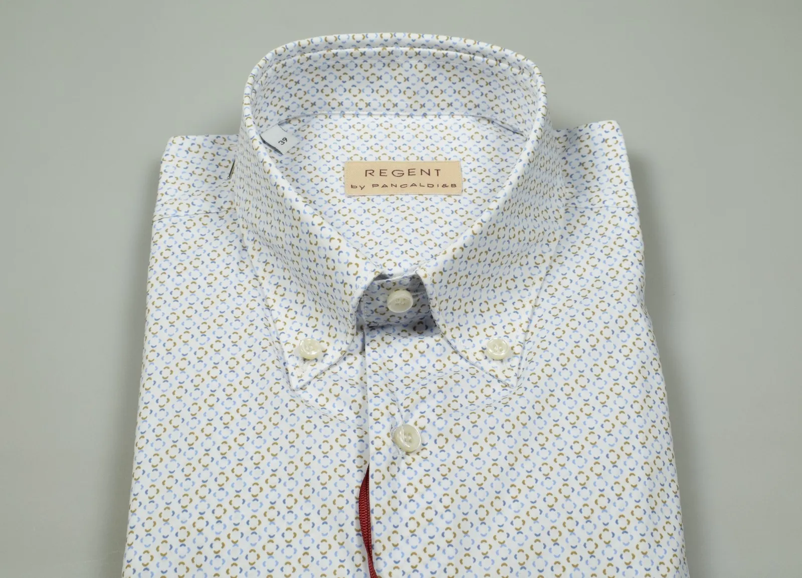 Regular fit cotton button down shirt