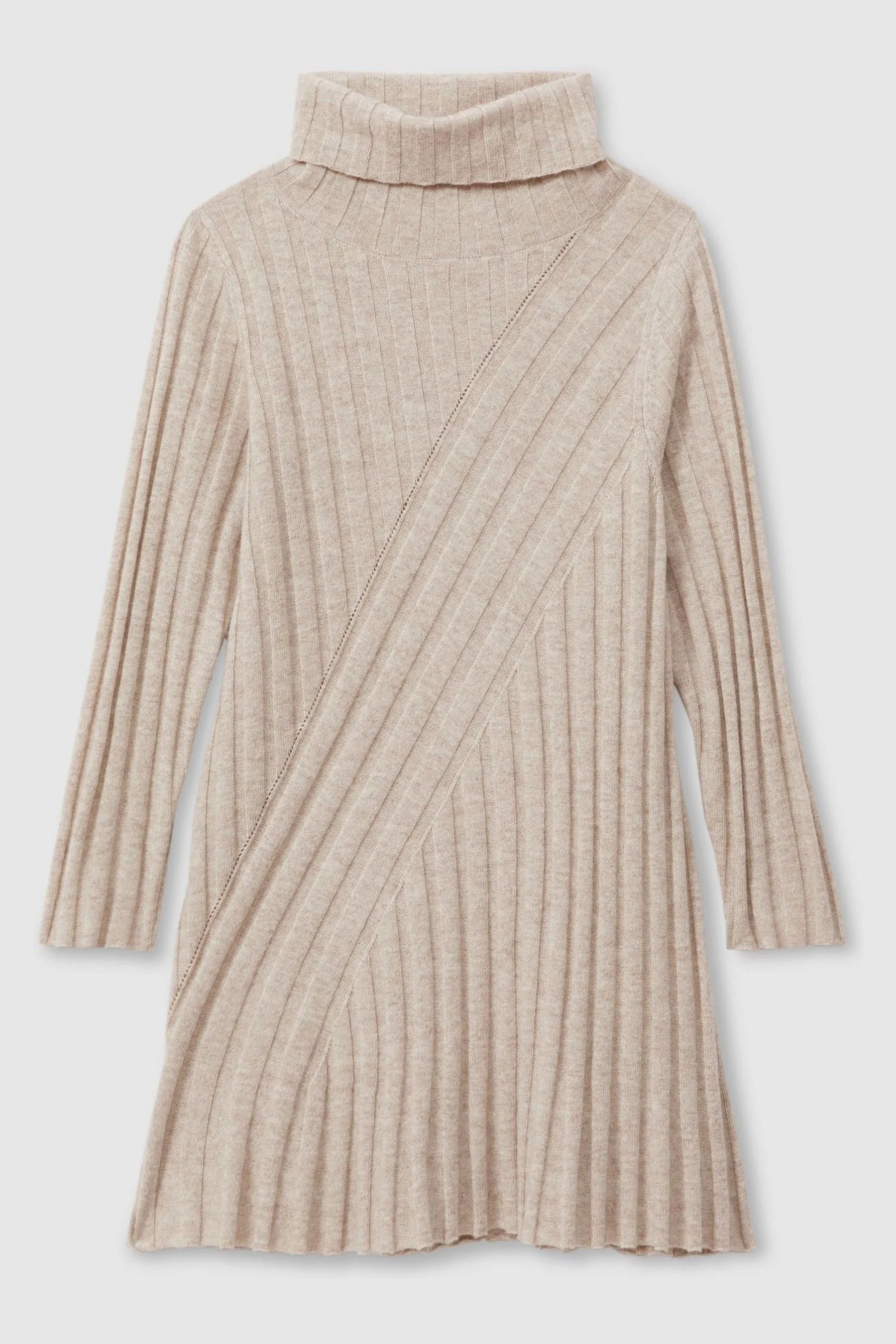 Reiss Cady Knitted Collo alto Vestito    