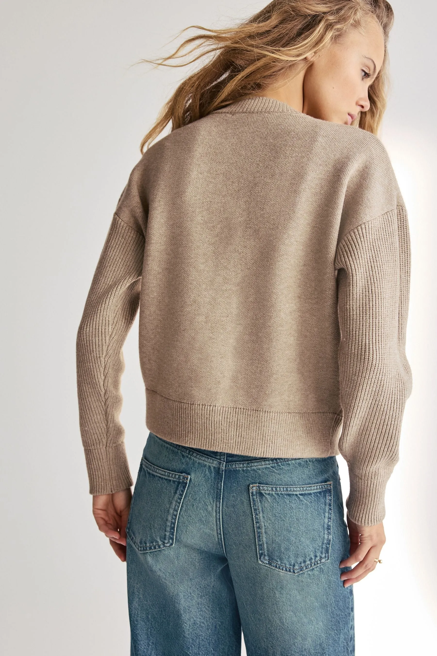 Rigid Wide Leg 100% Cotton Jeans    