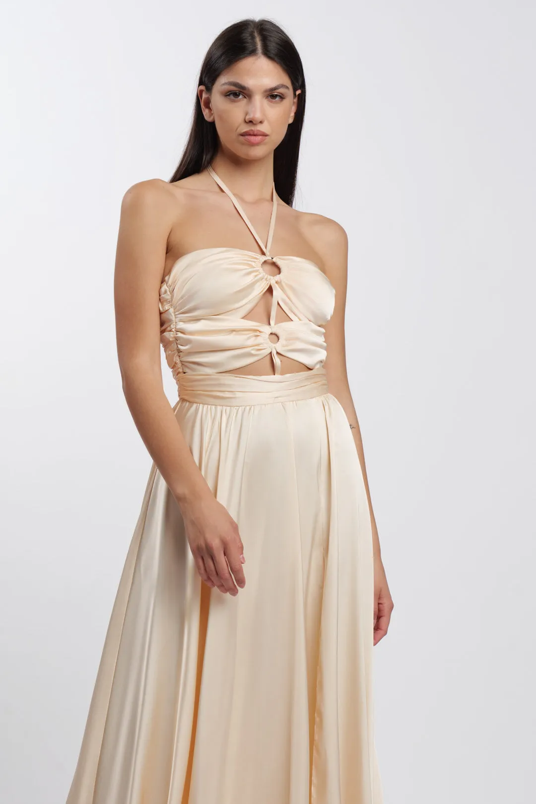 Rings Dress Cream-