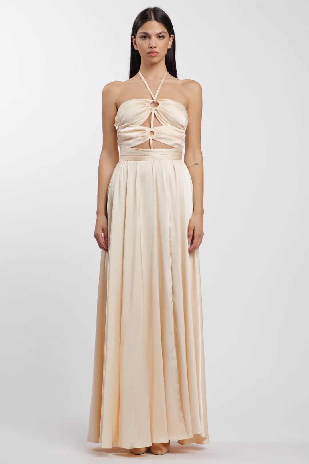 Rings Dress Cream-
