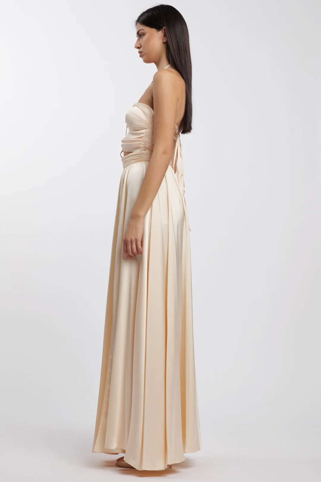Rings Dress Cream-