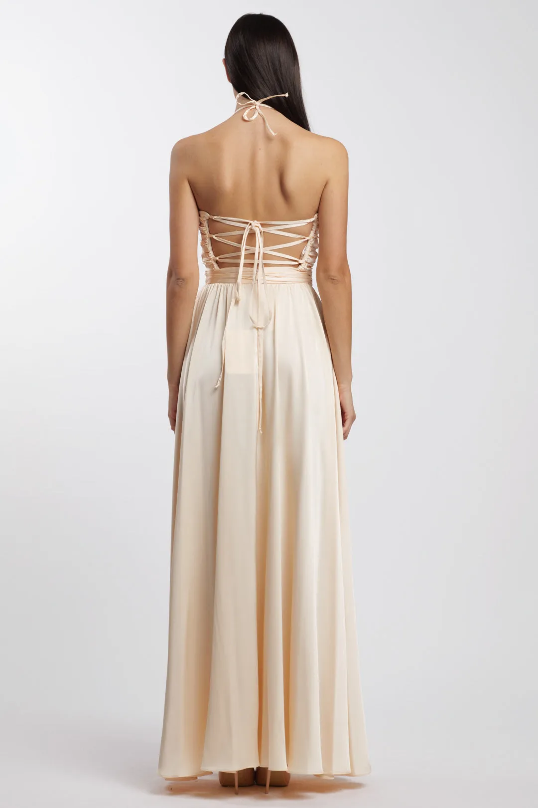 Rings Dress Cream-