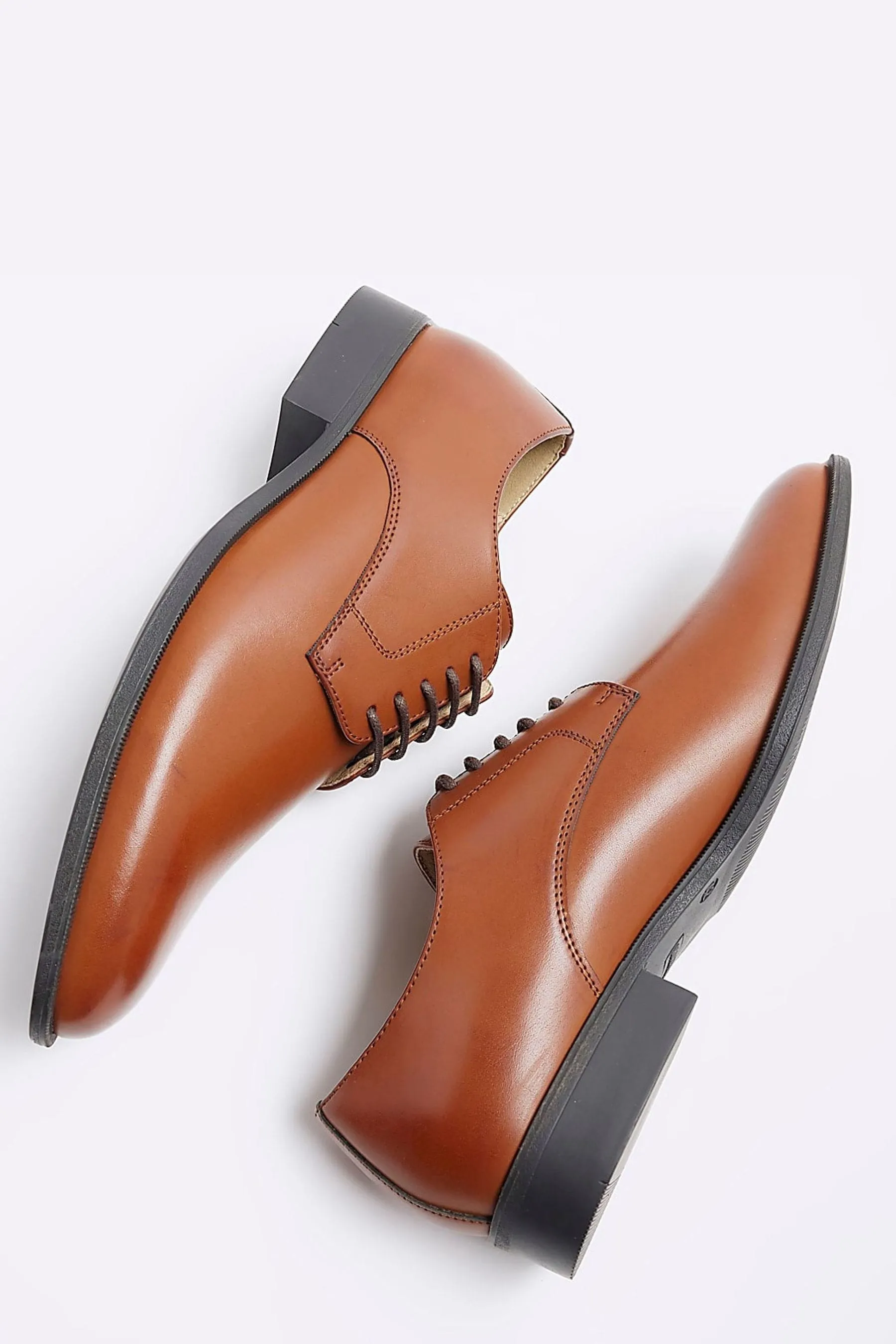 River Island Formale Point - Scarpe Derby brogue Pizzo in pelle