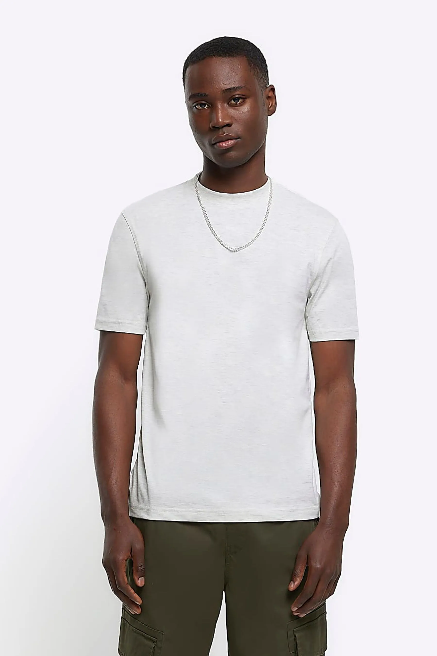 River Island - T-shirt Vestibilità attillata / Slim