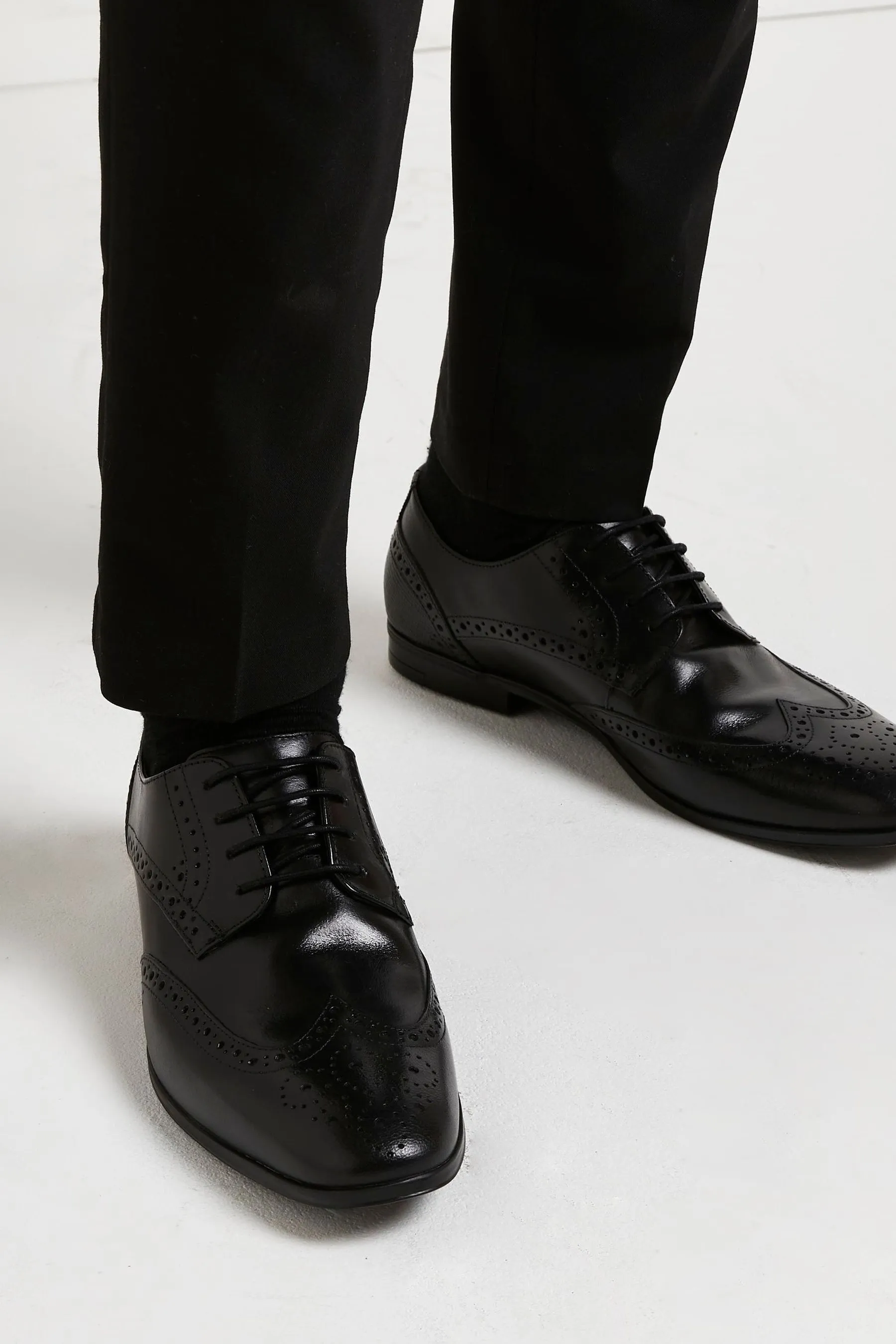 River Island Vestibilità ampia Pizzo Up - Scarpe Derby con stampa brogue