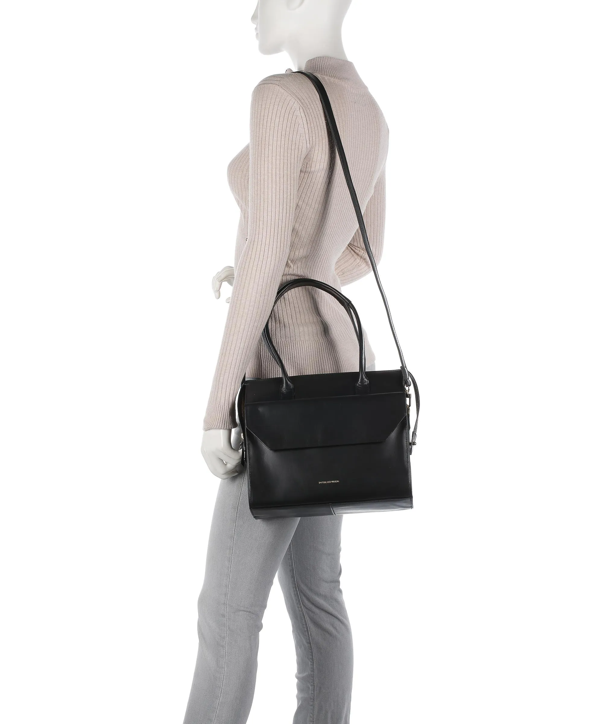  Royal RepubliQ Empress Borsa a mano pelle a grana fine nero  