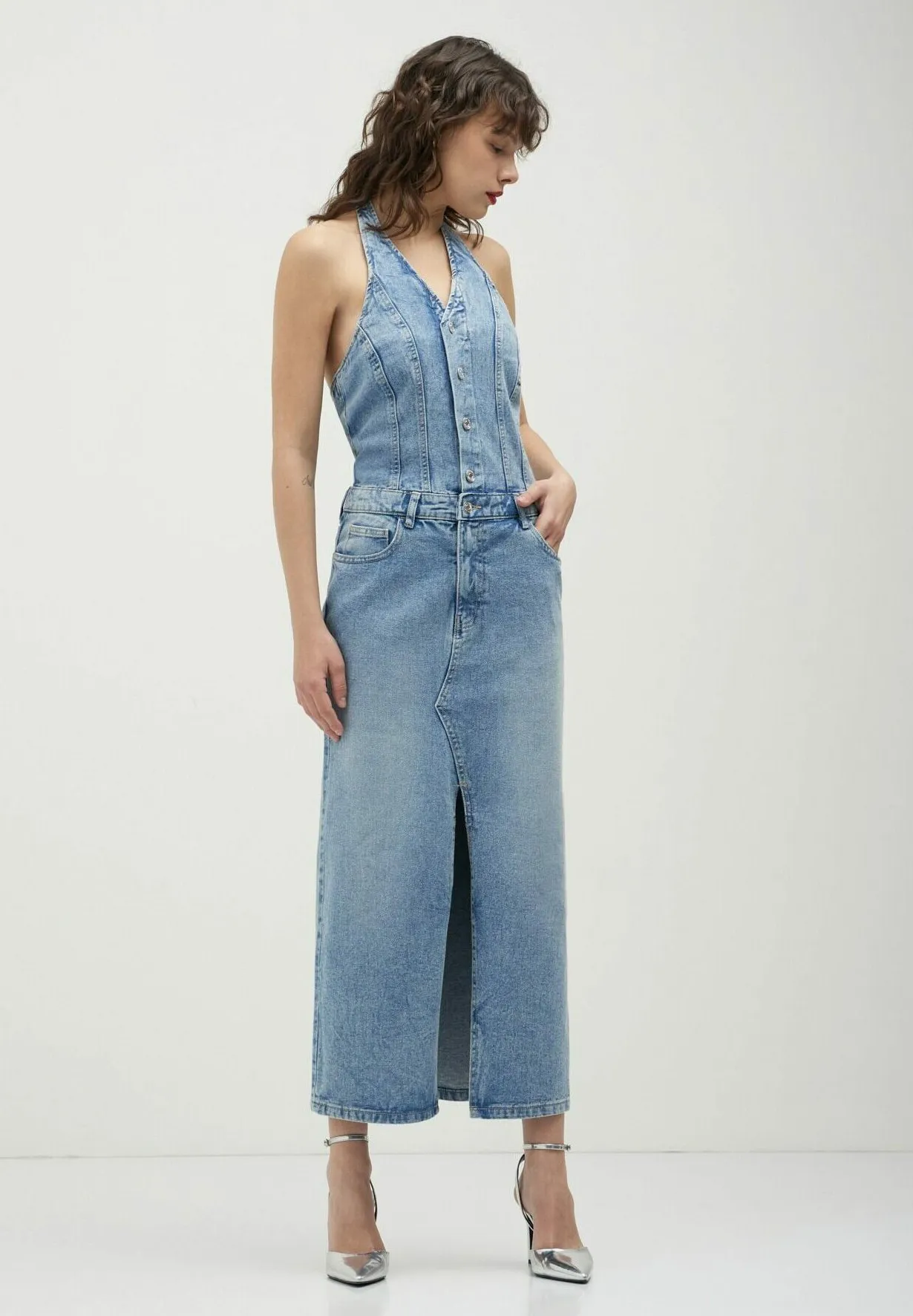 SALOPETTE HALTERNECK - Vestito lungo