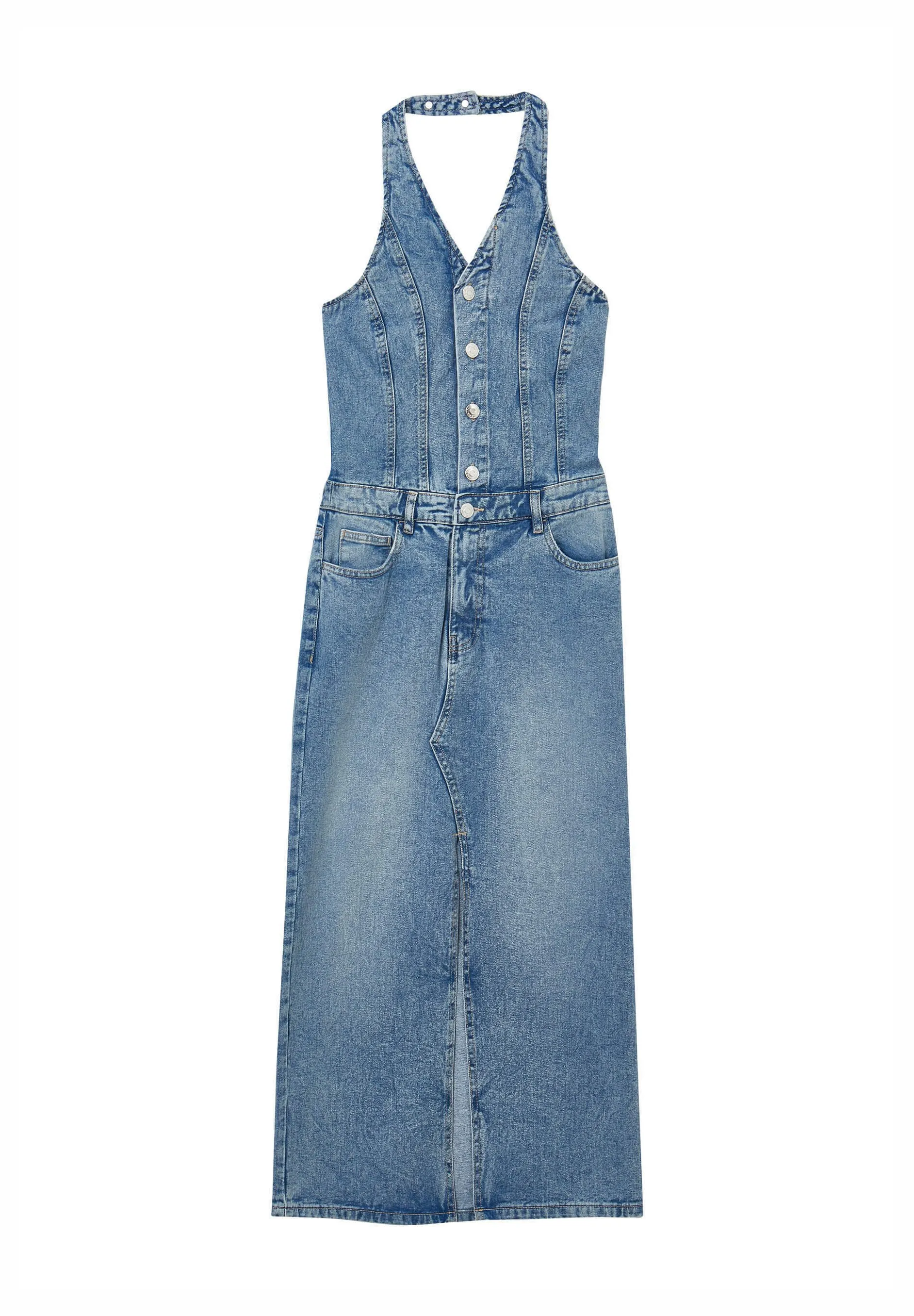 SALOPETTE HALTERNECK - Vestito lungo